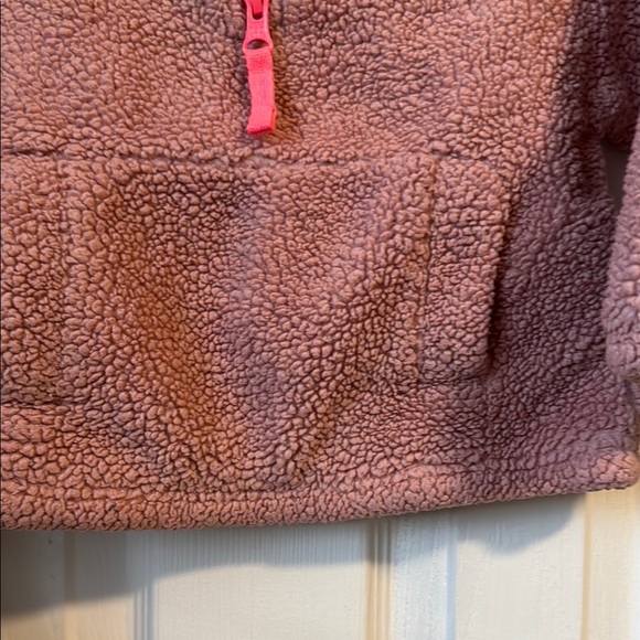 Baby Gap Cozy Kids' Fleece Pullover - Pink (mauve) half zipper - Picture 8 of 10